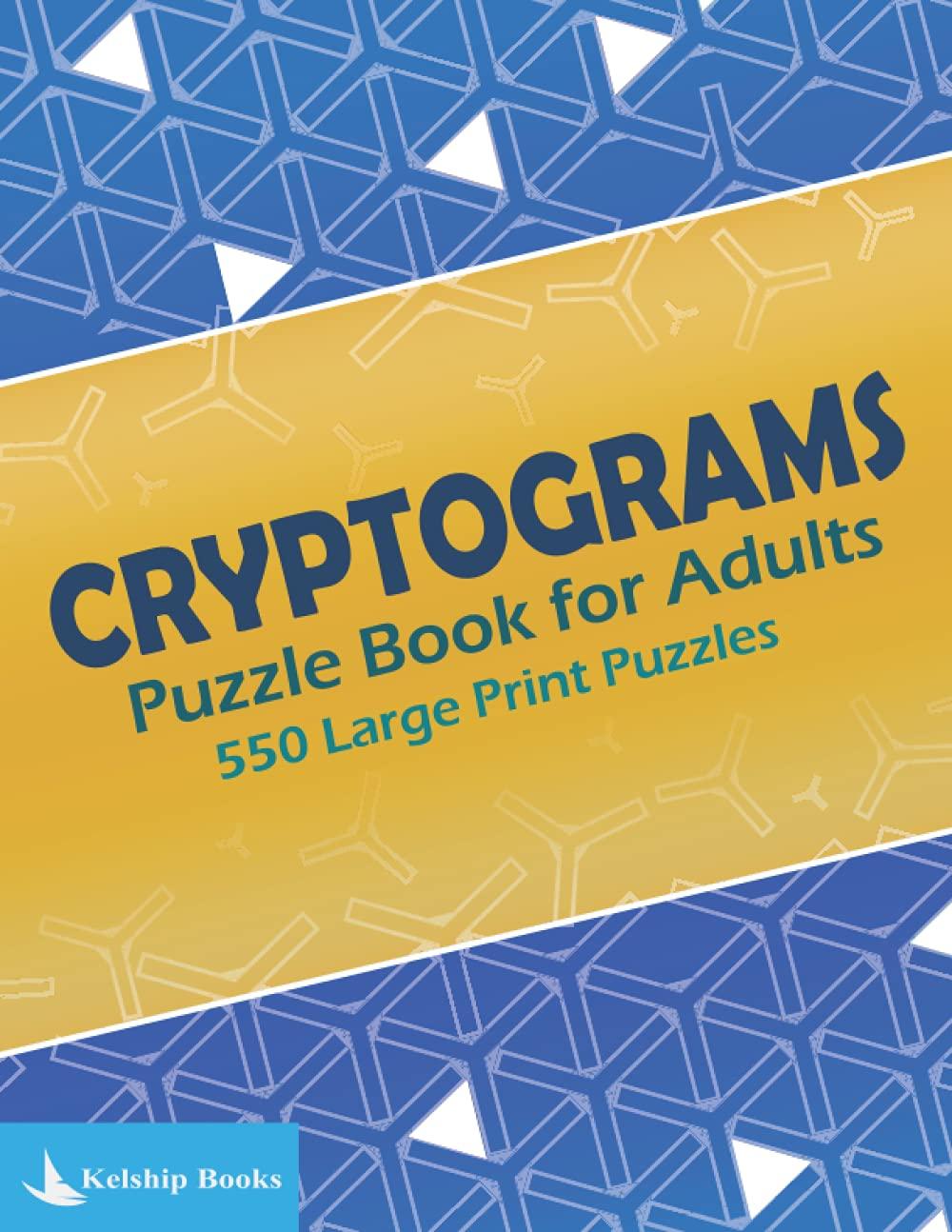 Viewing Cryptograms Puzzle Book for Adults: Over 500 Large Print  Cryptoquotes to Improve Your Memory Book | Booksprout