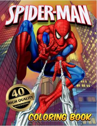 Viewing Spider-Man Coloring Book: 40 Artistic Ilustrations for Kids of All  Ages (Unofficial Coloring Book) Review Copy