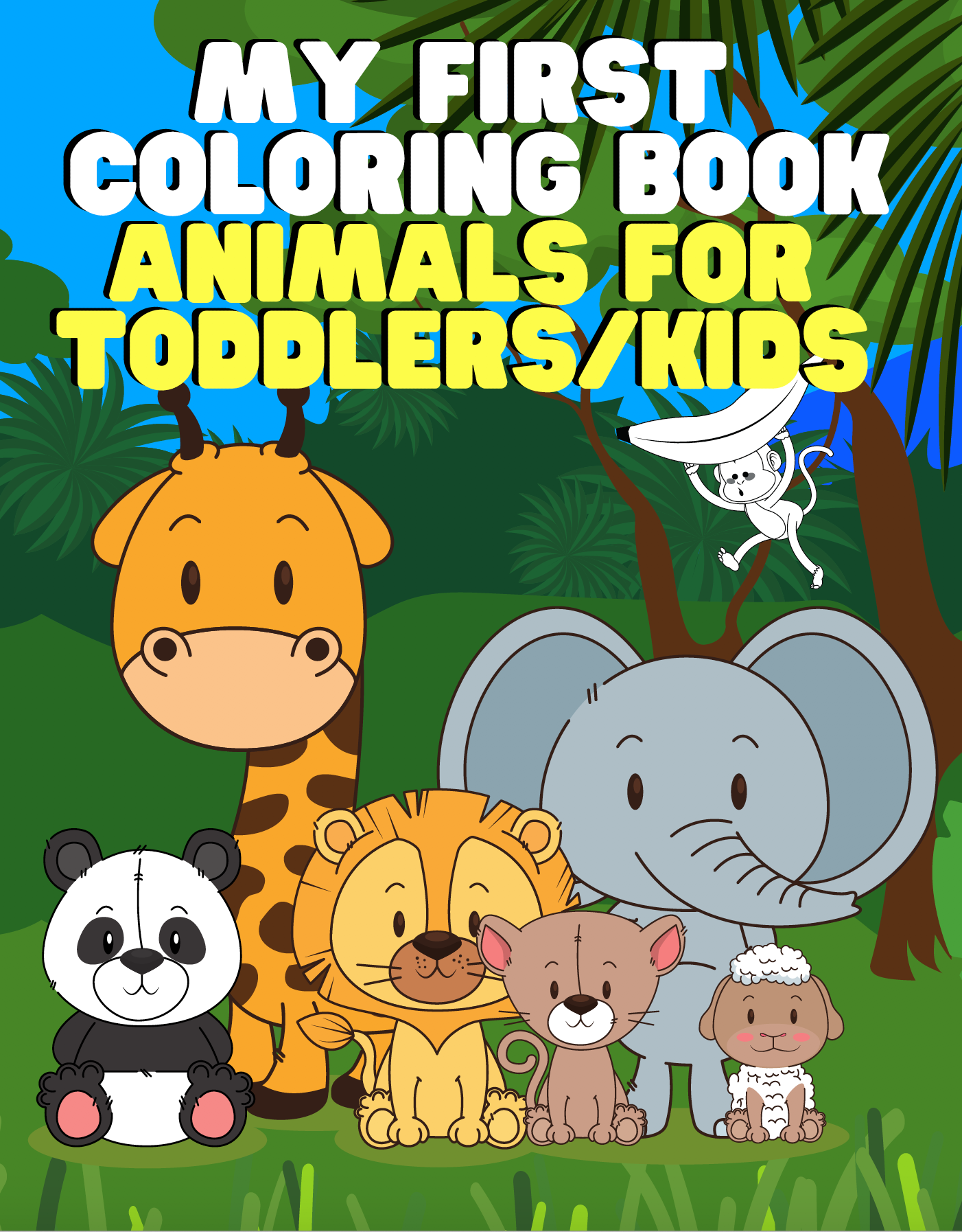 Get your free copy of My First Coloring Book Animals for Toddlers by