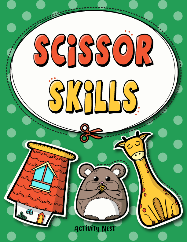 Get your free copy of Scissor Skills: Cutting Practice Workbook for
