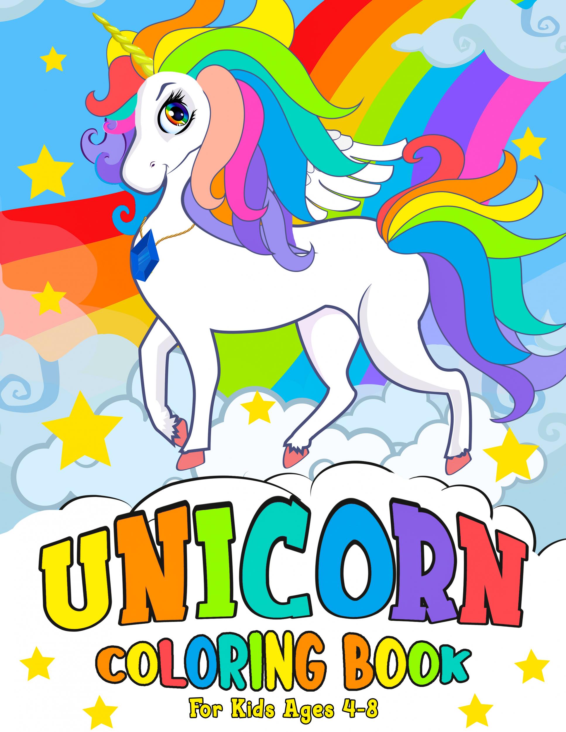 Get your free copy of Unicorn Coloring Book for Kids Ages 48 by